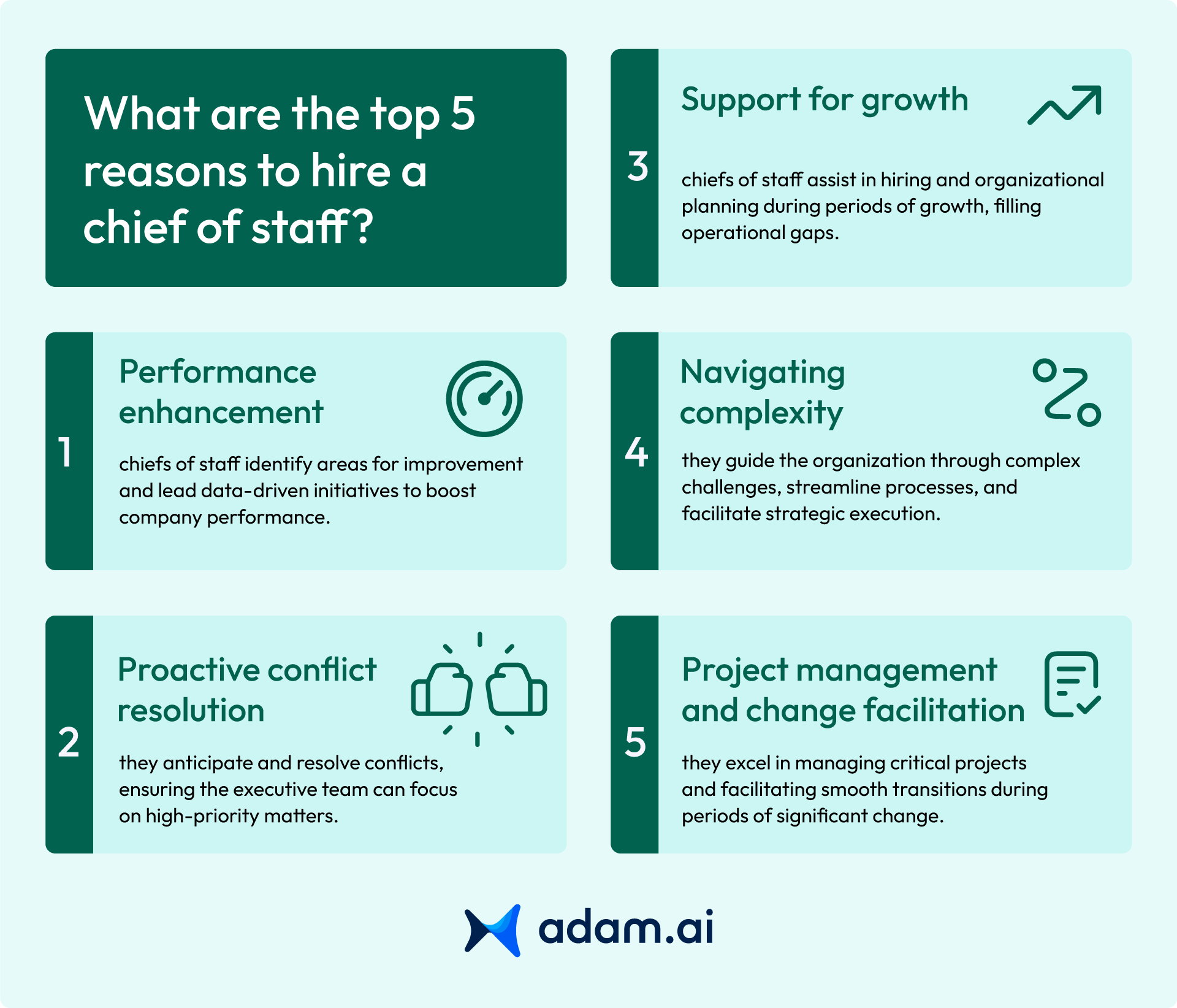 Top 5 reasons to hire chief of staff