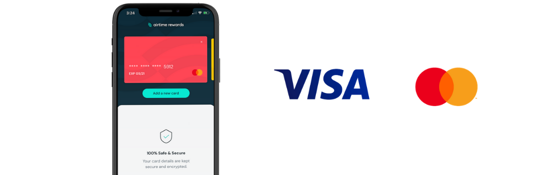 Airtime Rewards Visa and Mastercard banking partners