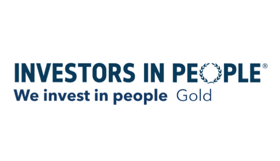 Investors in People "We invest in people" Gold award logo
