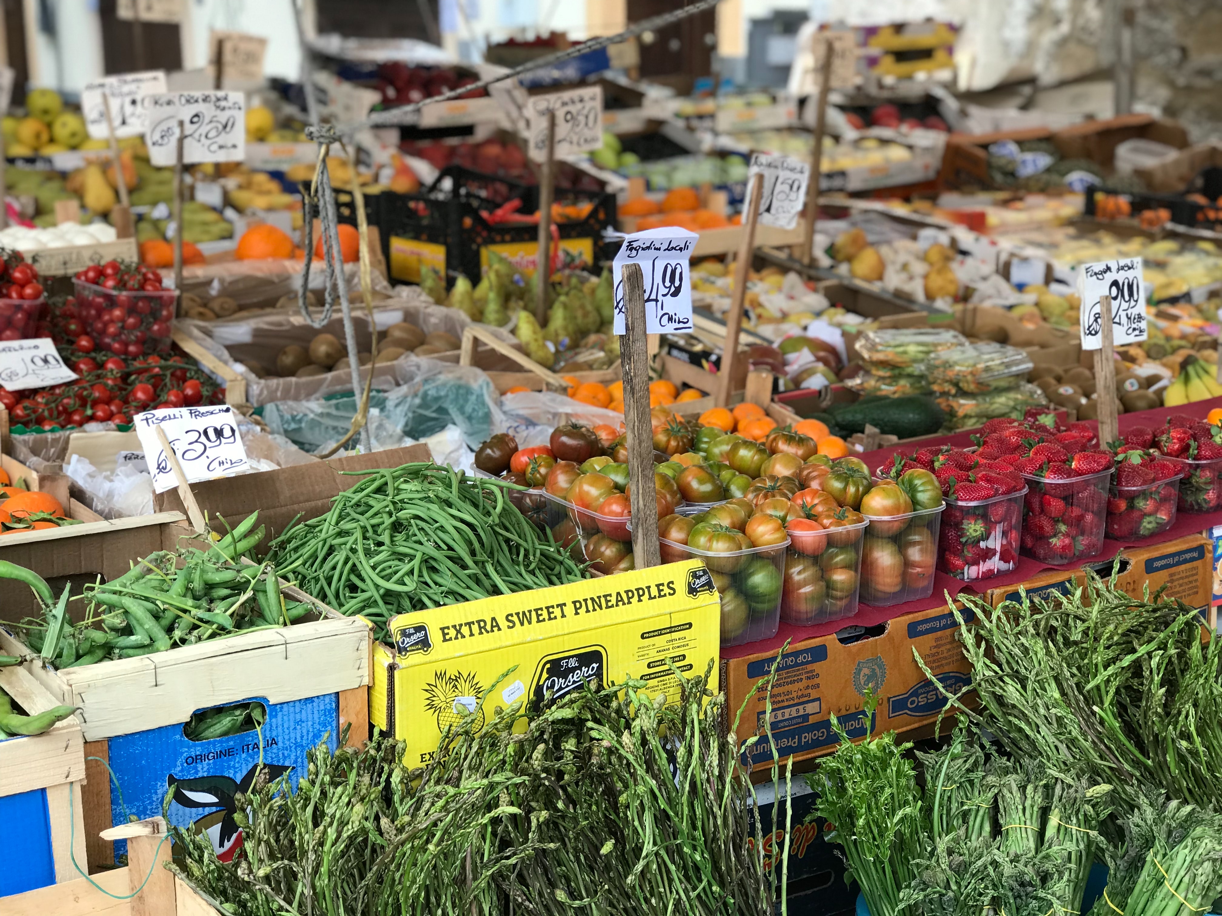 vegetables at food market 