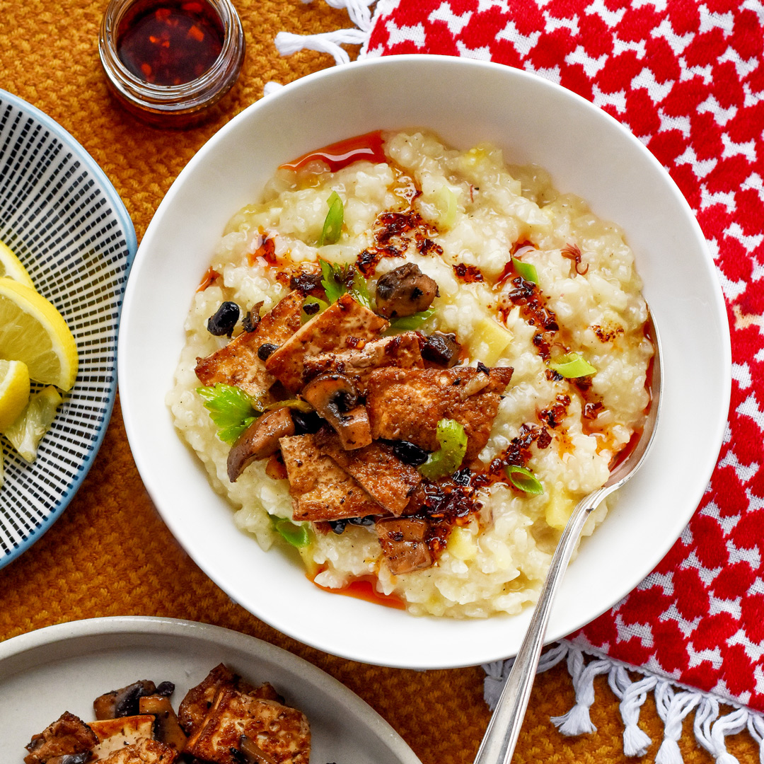 tofu-fermented-black-bean-stirfry-served-as-topping-of-arroz-caldo