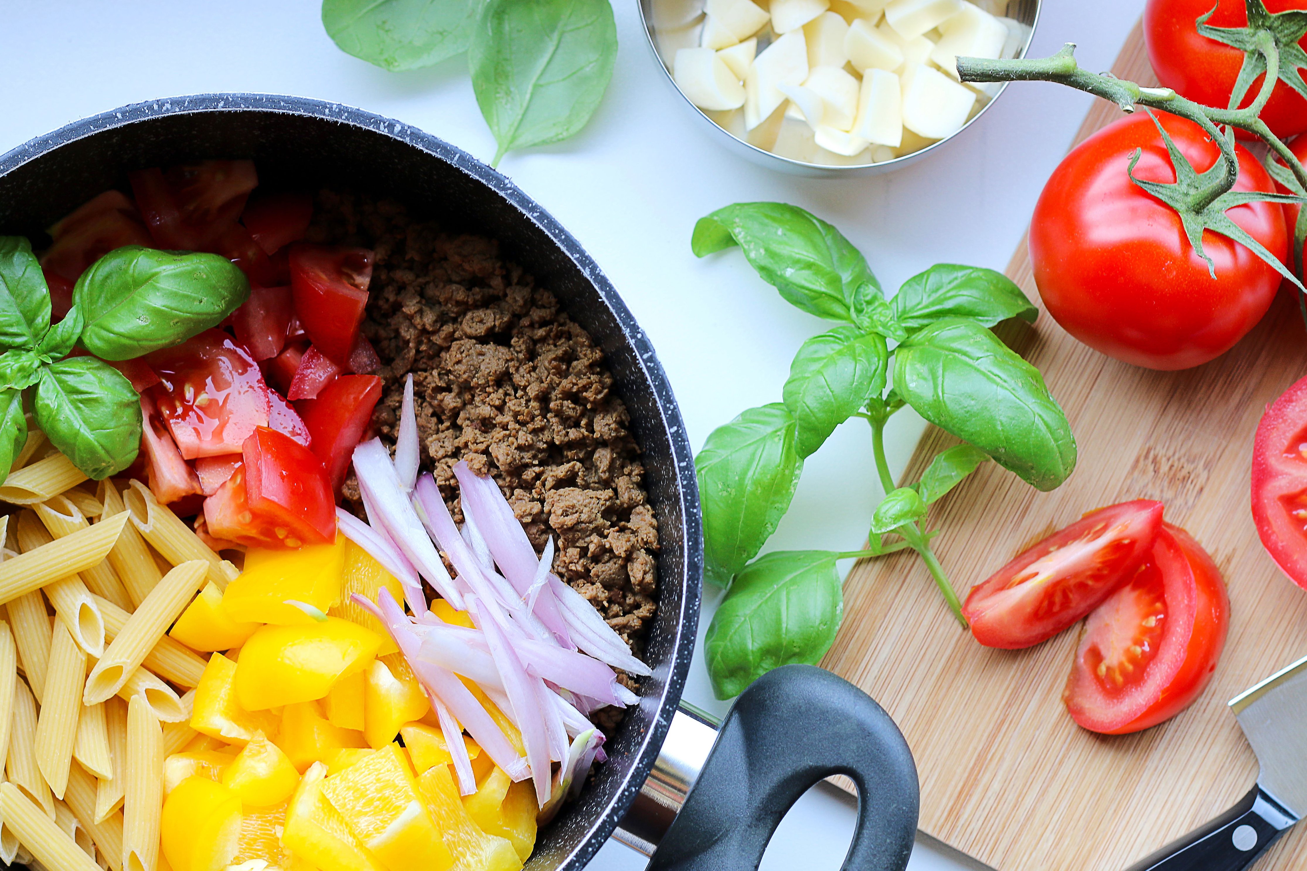 vegan pasta dish