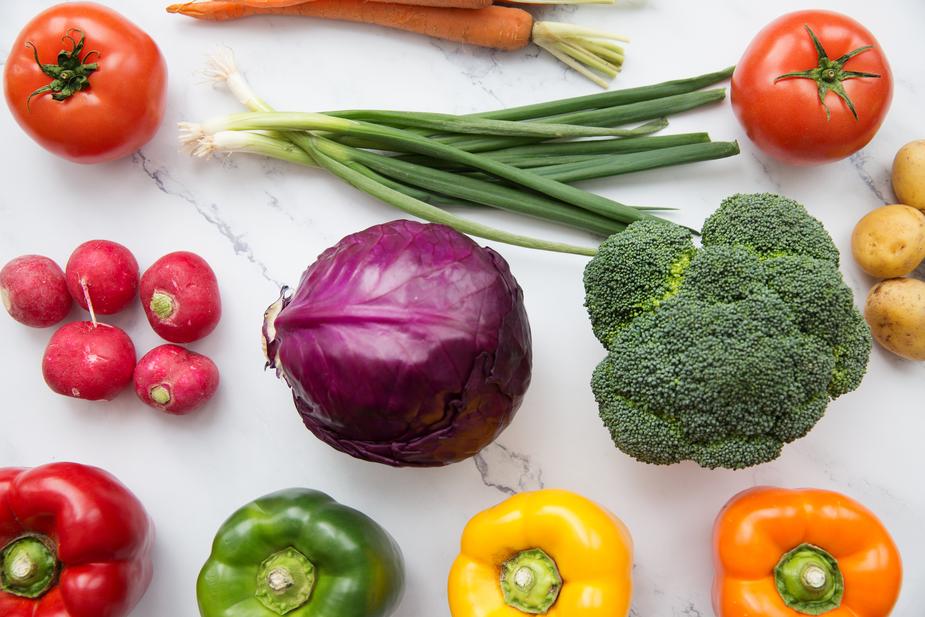 vegetable flat lay