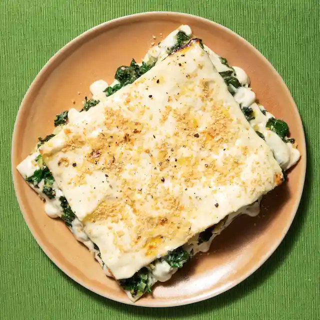 Spinach & Almond Ricotta Lasagne