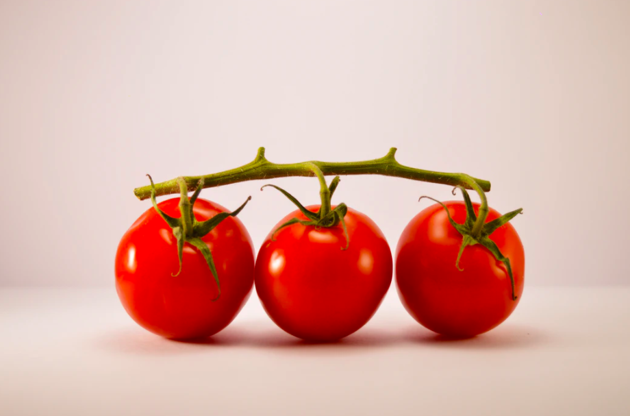 three tomatoes