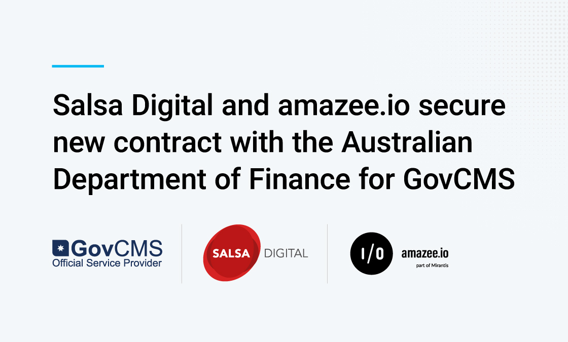 Salsa Digital and amazee.io secure new contract with the Australian Department of Finance for GovCMS