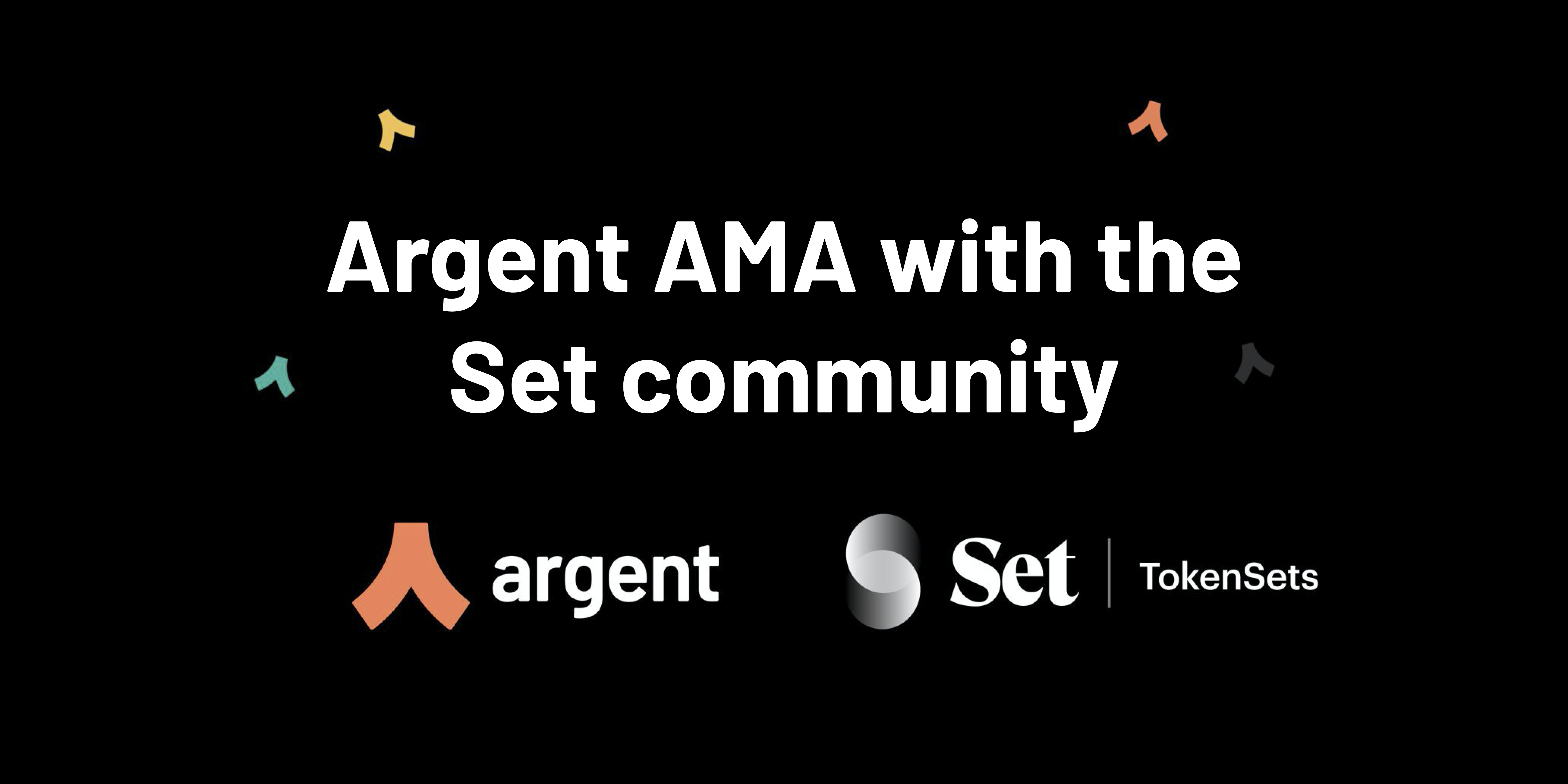 Argent AMA with the TokenSet community