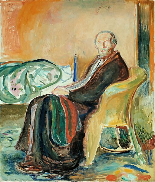 Edvard Munch's, "Self-Portrait with the Spanish Flu", 1919