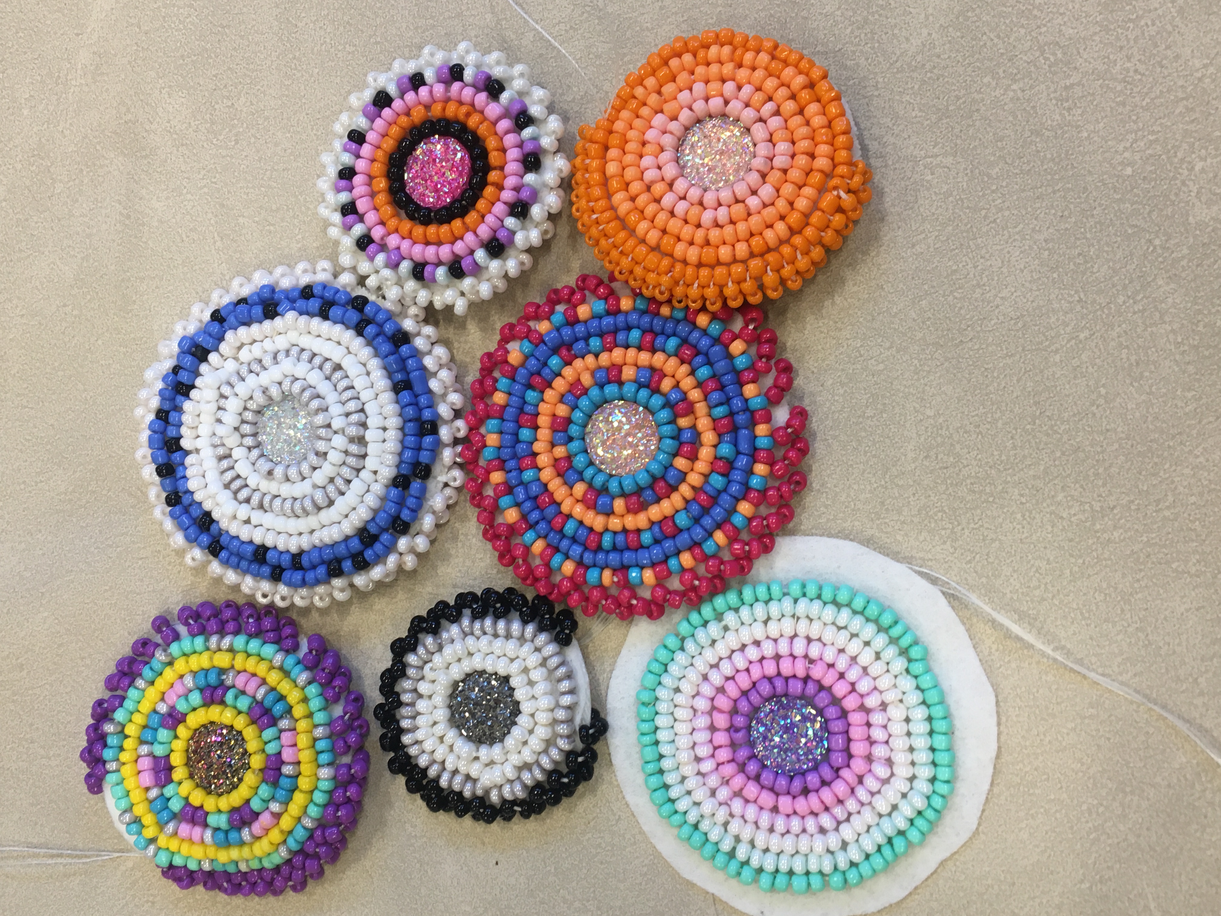 traditional Stoney beaded patches