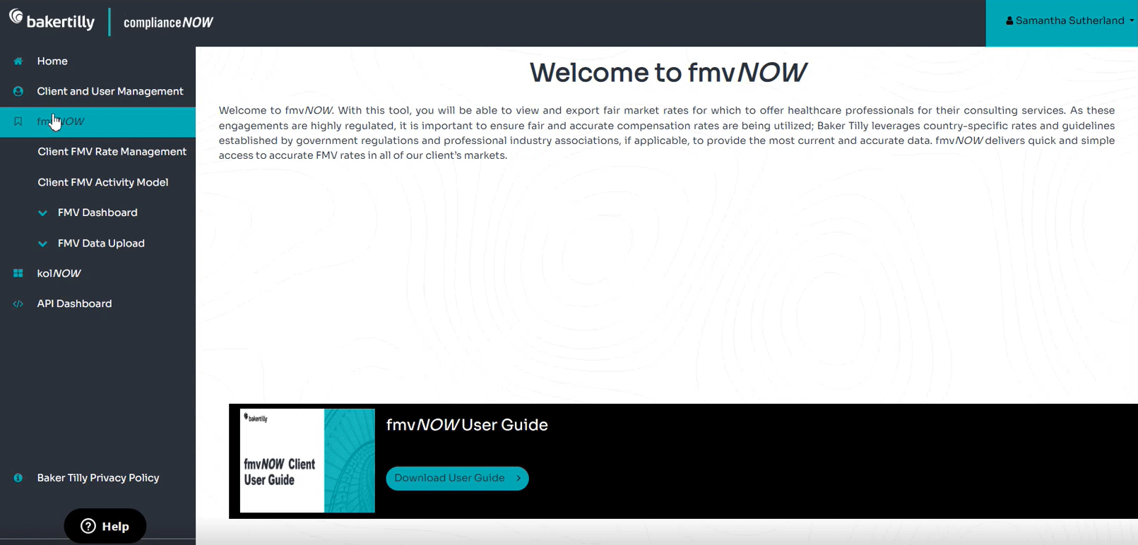 fmvNOW home screen for calculating FMV hourly rates
