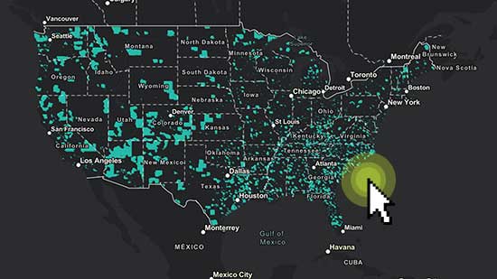Opportunity Zone interactive U.S. map 