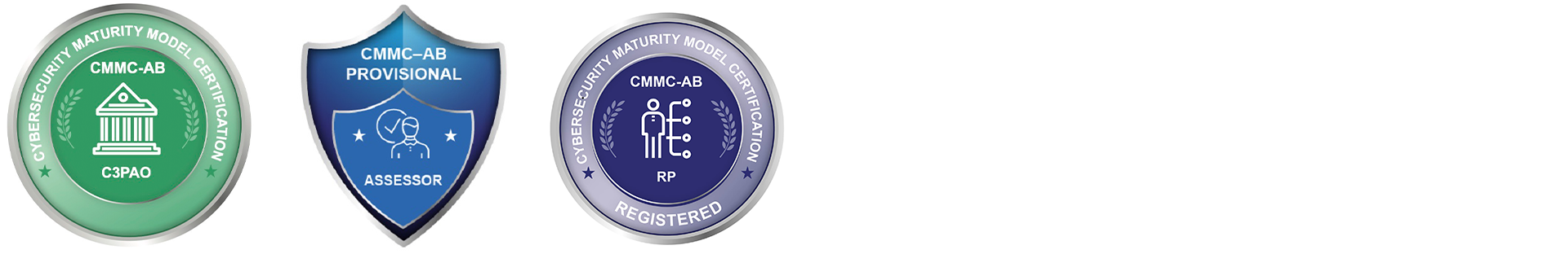 CMMC professional certification badges