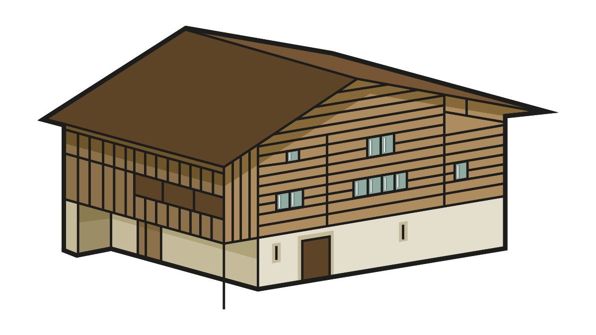 Icon Museumsplan Nr. 751 Wohnhaus aus Schwyz SZ