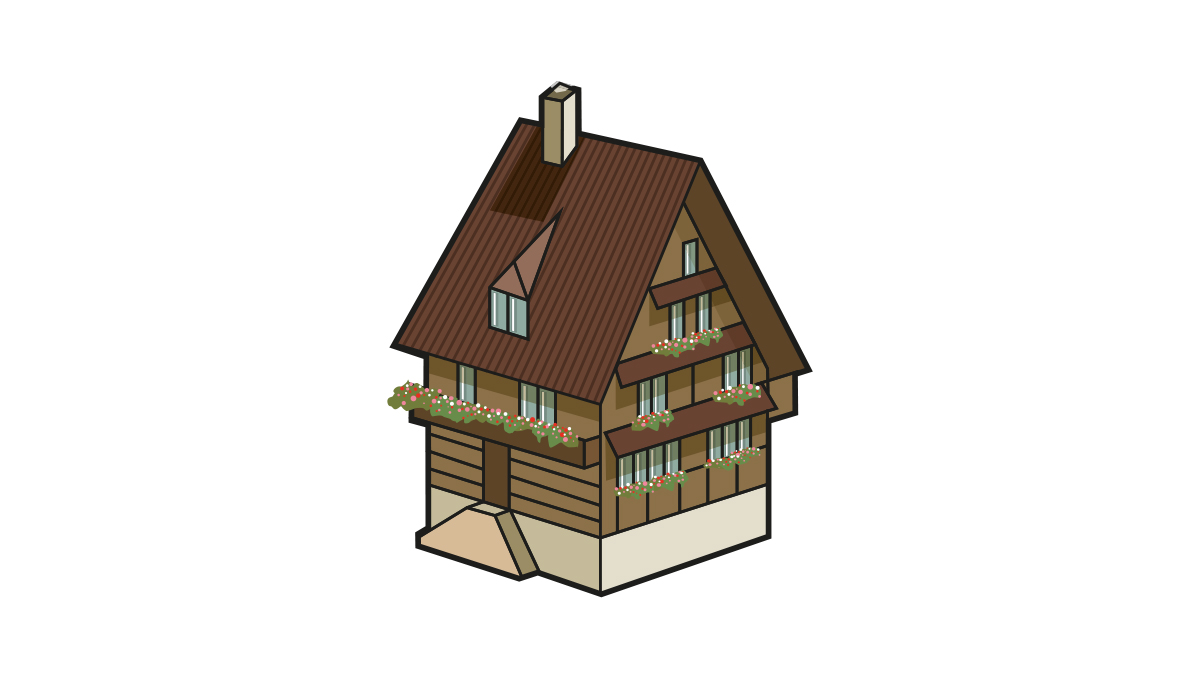 Icon Museumsplan Nr. 711 Wohnhaus aus Sachseln OW