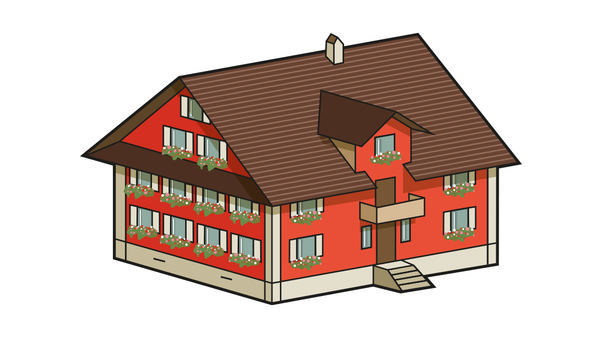 Icon Museumsplan Nr. 731 Gasthaus Degen aus Hünenberg ZG