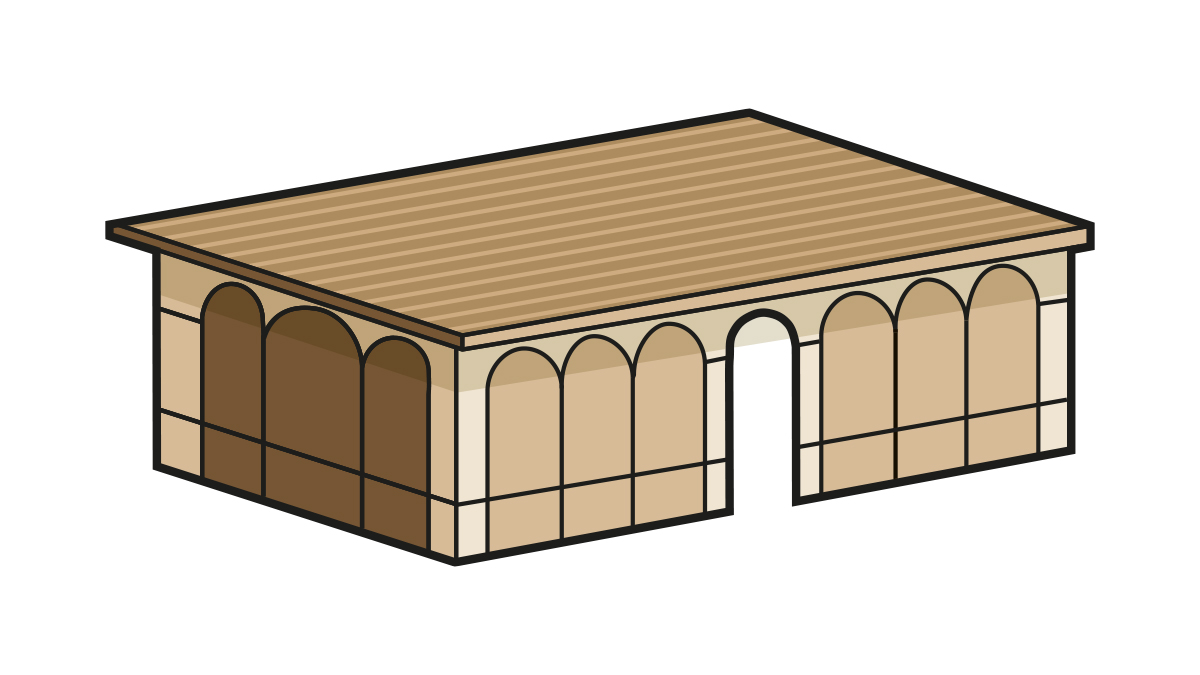 Icon Museumsplan Nr. 761 Spielhalle aus Sarnen OW