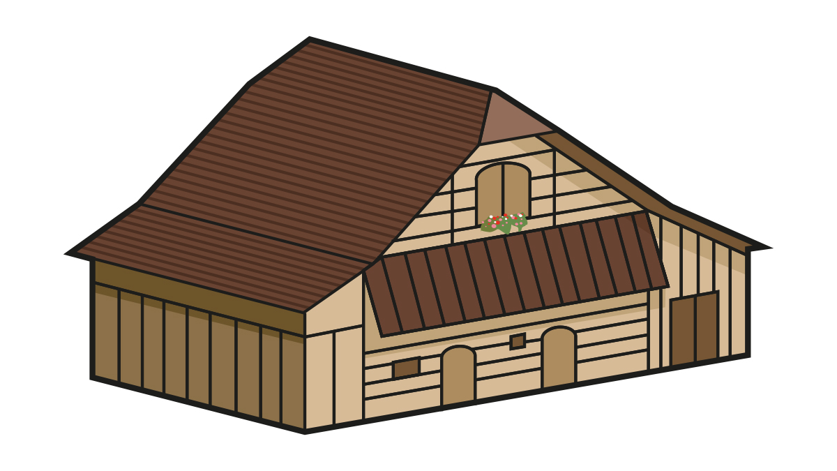 Icon Museumsplan Nr. 712 Stallscheune aus Sachseln OW