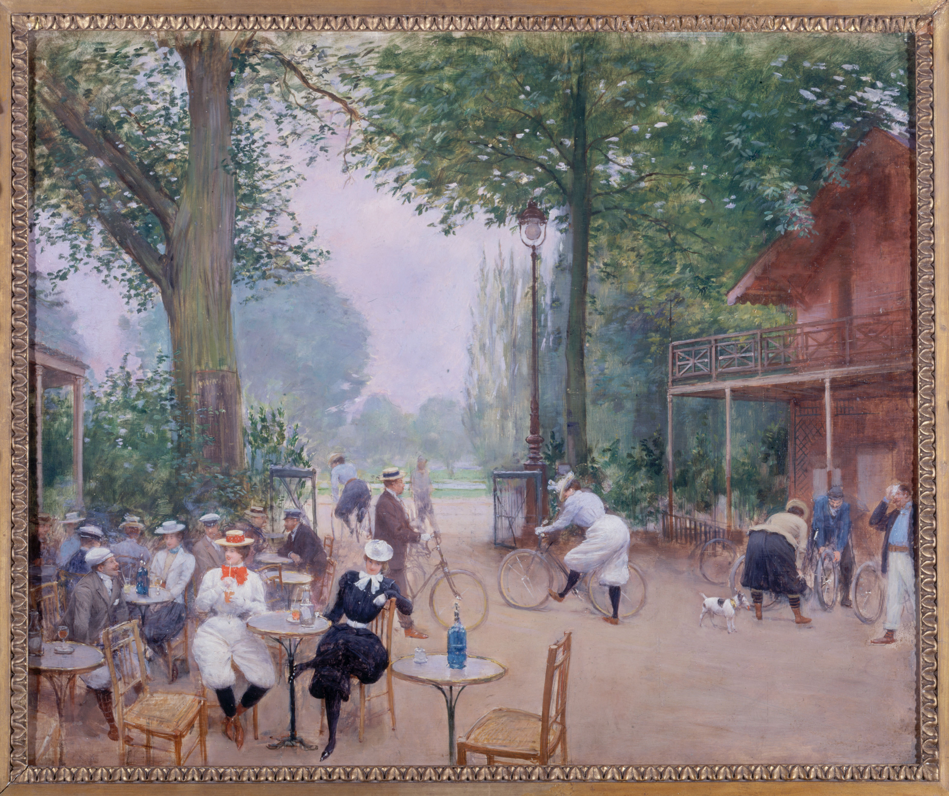 Magnifique affiche ancienne 1900 cycles clement pneus dunlop - Collection