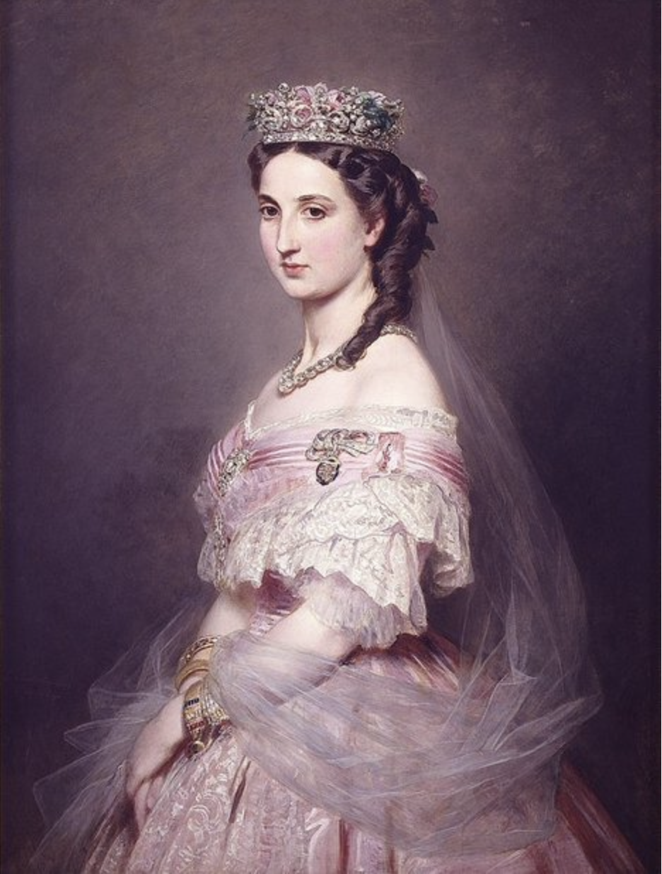 woman in pink dress painting 5 Portraits of Women in Pink
