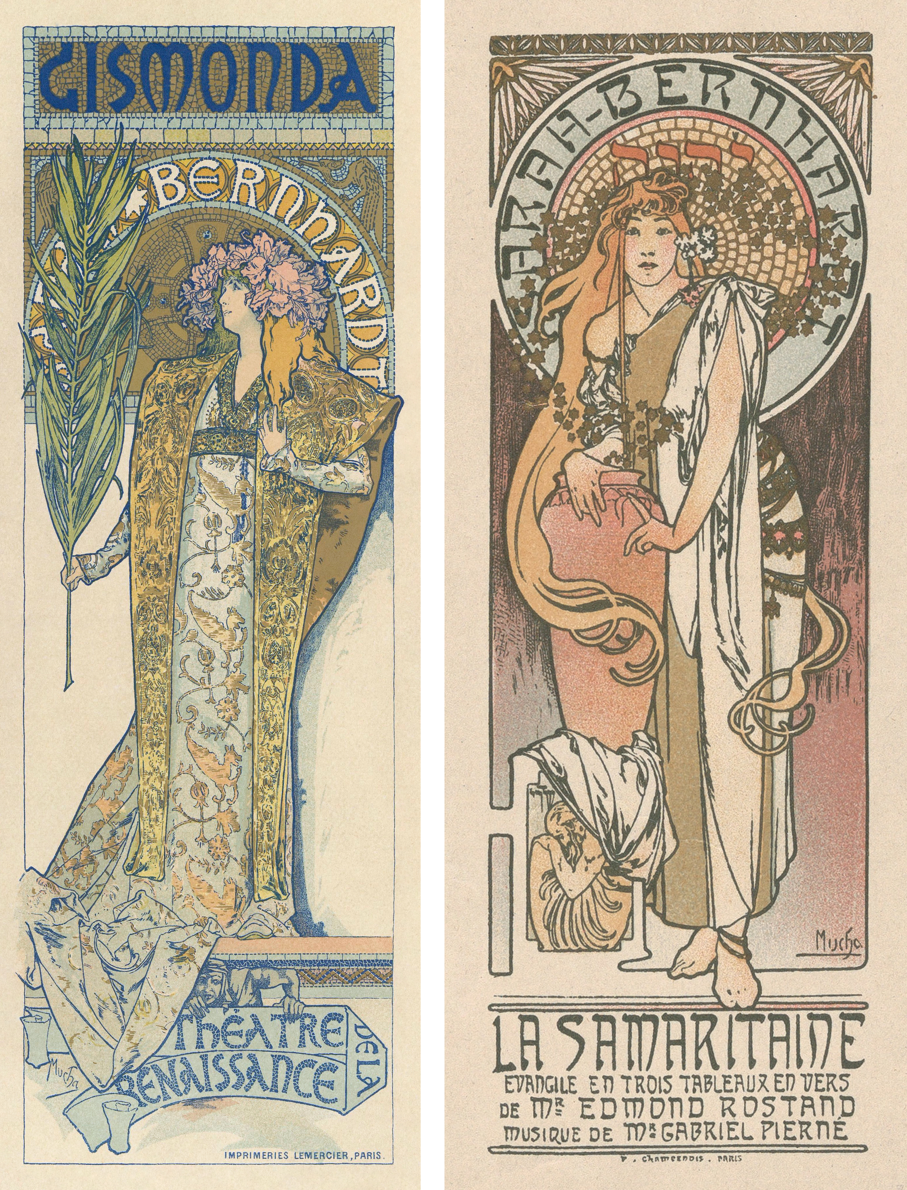 modello di alphonse mucha