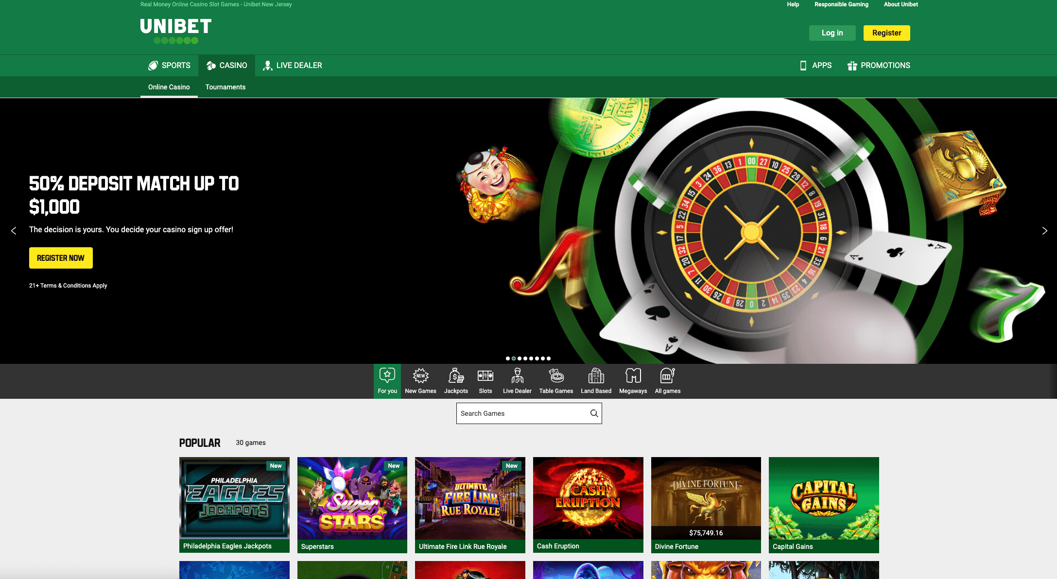 preview of unibet casino