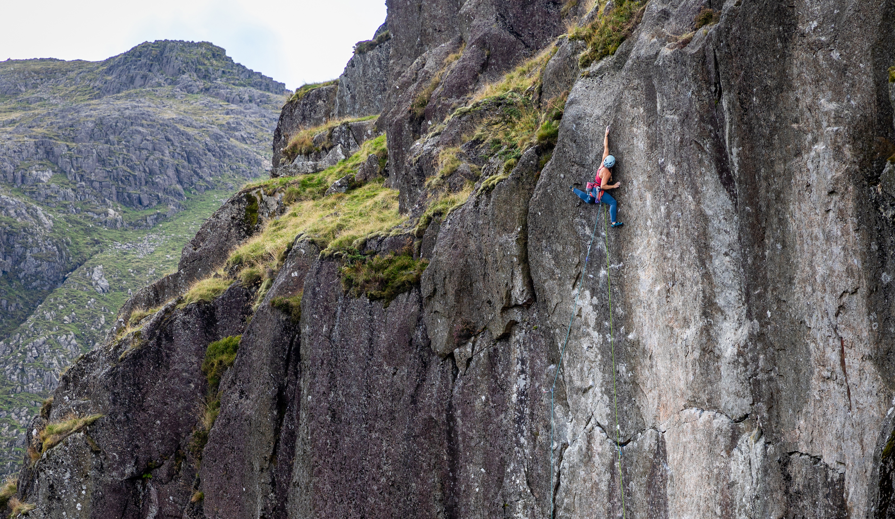 Black Diamond athlete Hazel Findley climbing Impact day. 