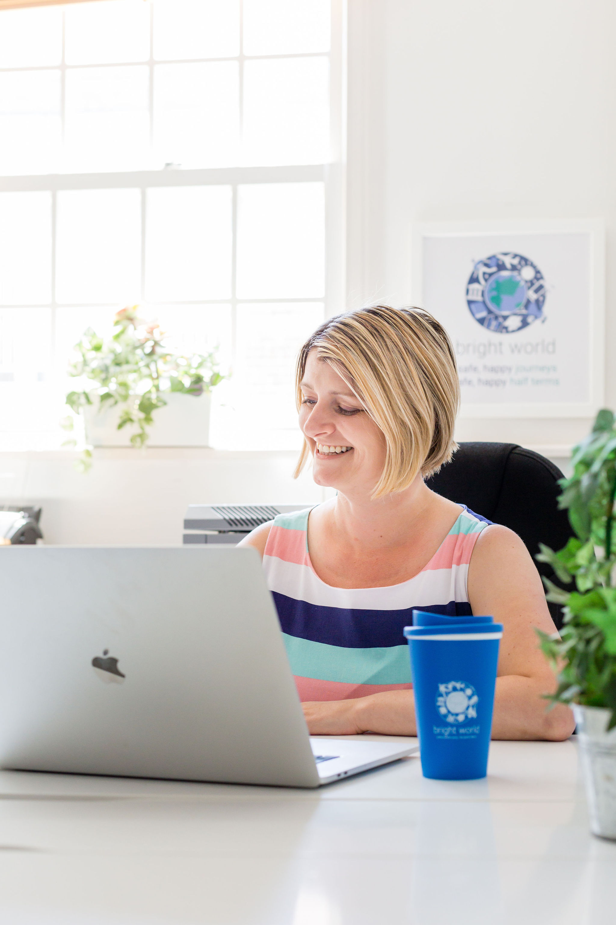 Woman at laptop