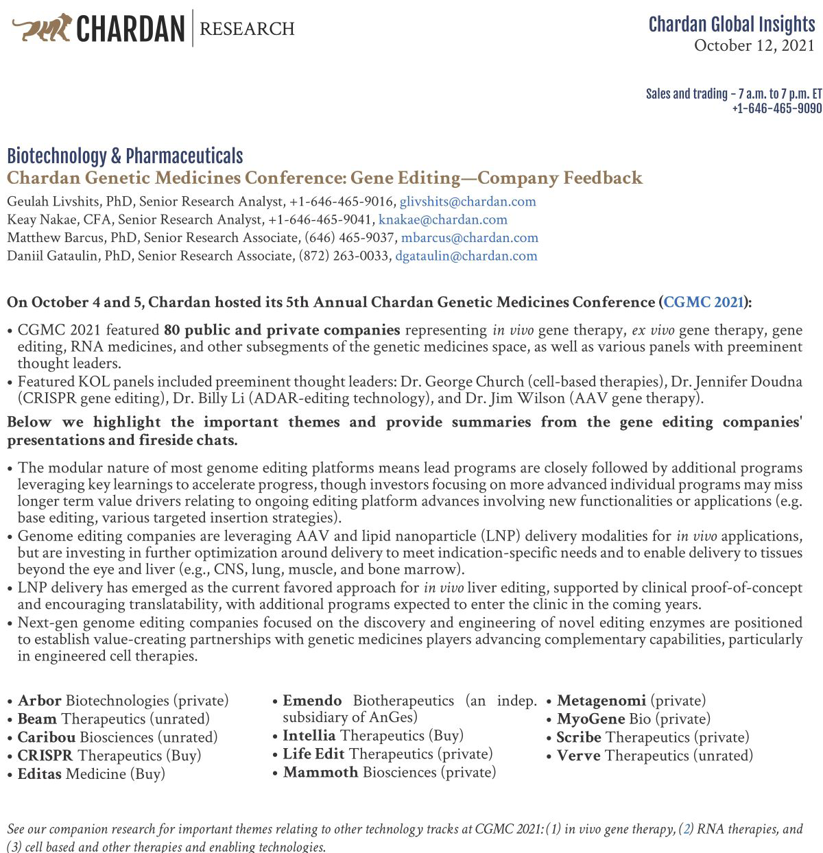 CGMC2021 Research summary preview