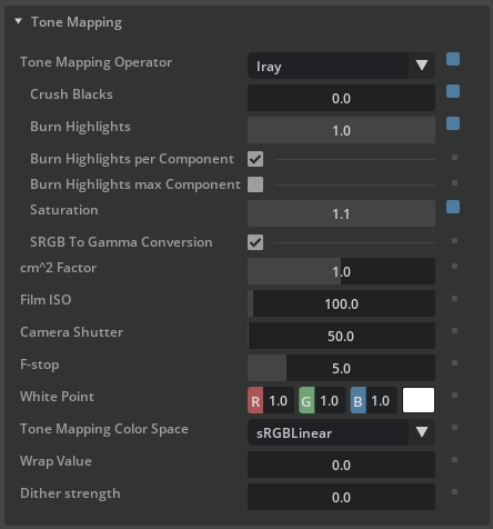 Improve the colors in the viewport by adjusting the Tone Mapper.