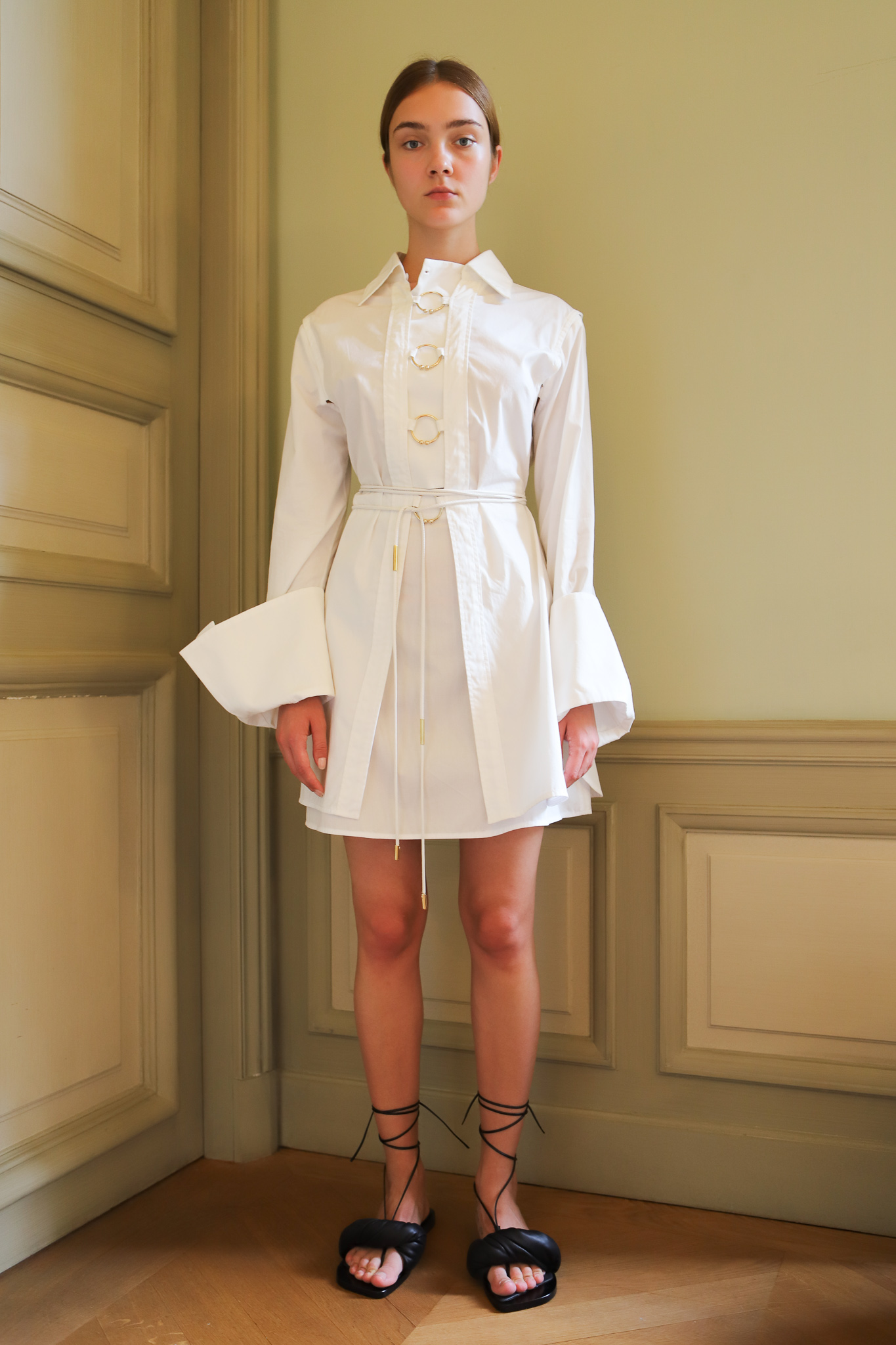 Ellery Samos Shirt Dress in White Spring 20 RTW