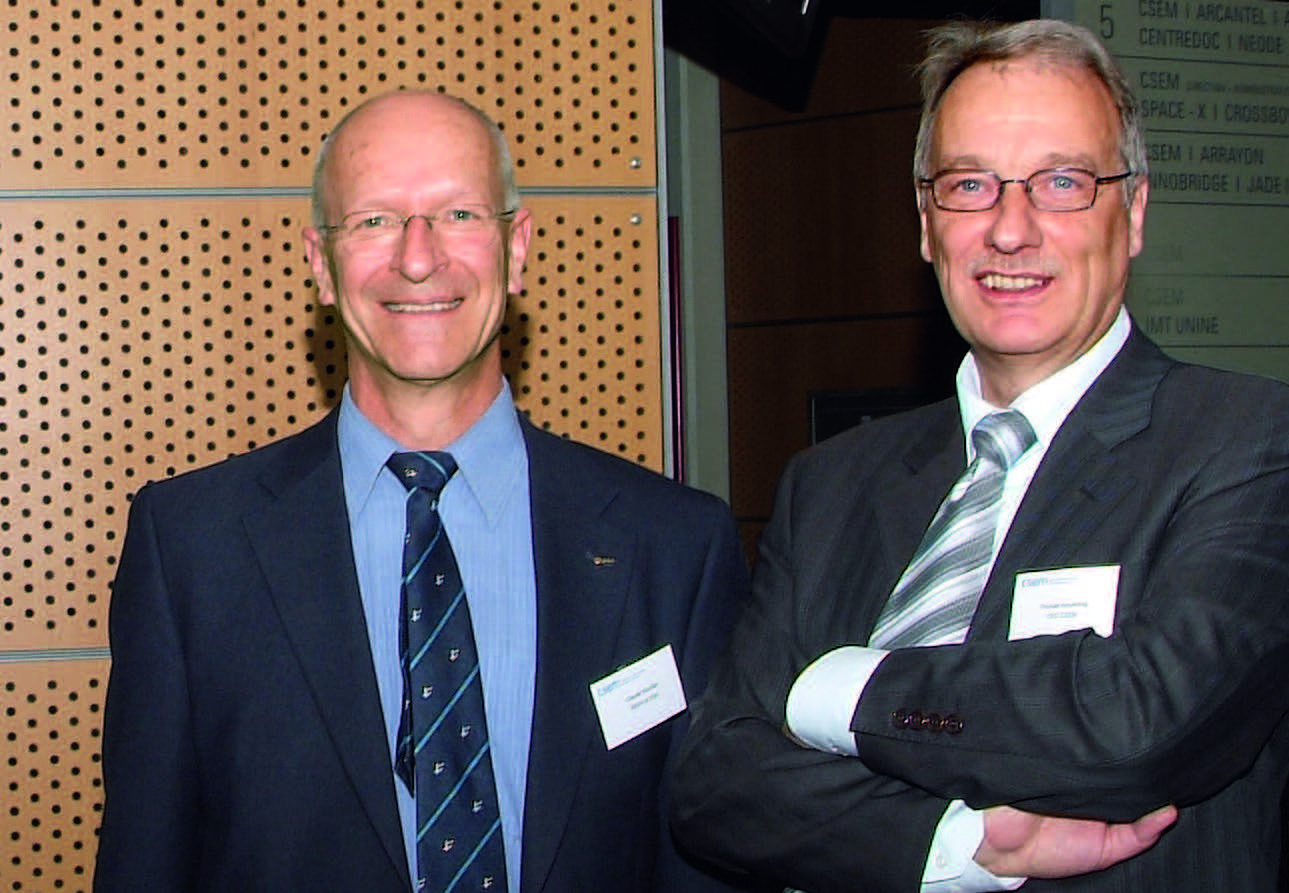 Claude Nicollier and Thomas Hinderling