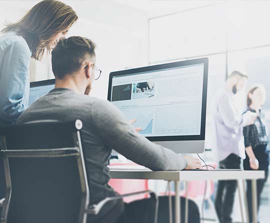 M.S. in Marketing - people collaborating