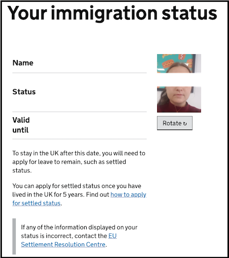 Current Immigration Status Or Lack Of Status