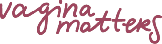 Vagina Matters logo title pink text 