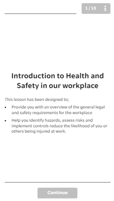 EdApp Training Module Template - Safety in the Workplace