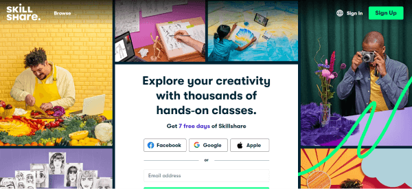 Online Learning App - Skillshare