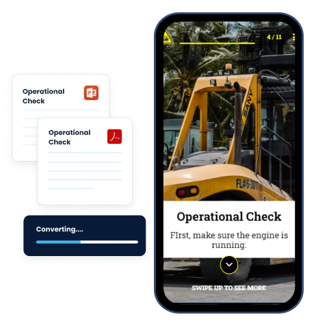 Free Forklift Training Manual - EdApp convert to microlearning courses