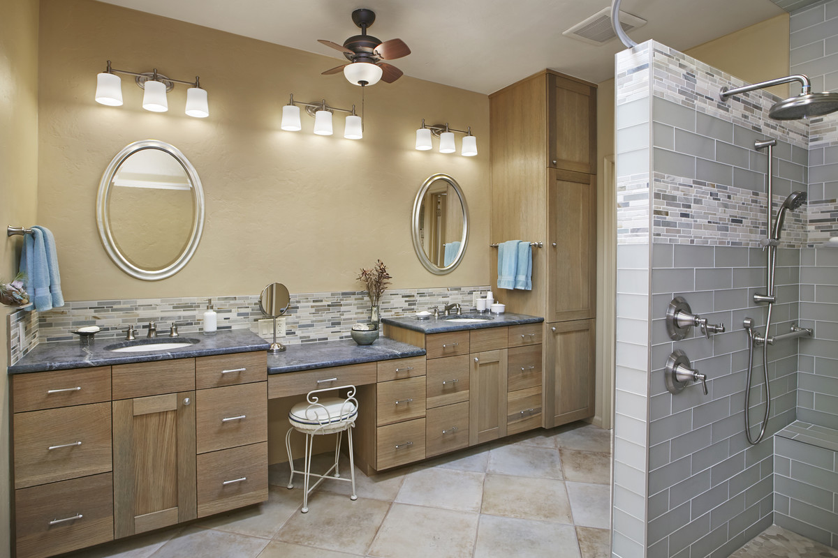master bathroom remodel with hallmark cabinets and soapstone counters in the tucson catalina foothills - Bathroom Cabinets Tucson master bathroom remodel with hallmark cabinets and soapstone counters in the tucson catalina foothills - Bathroom Cabinets Tucson