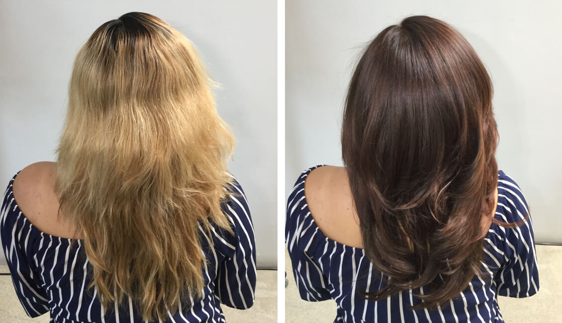 Colorfill hair color application
