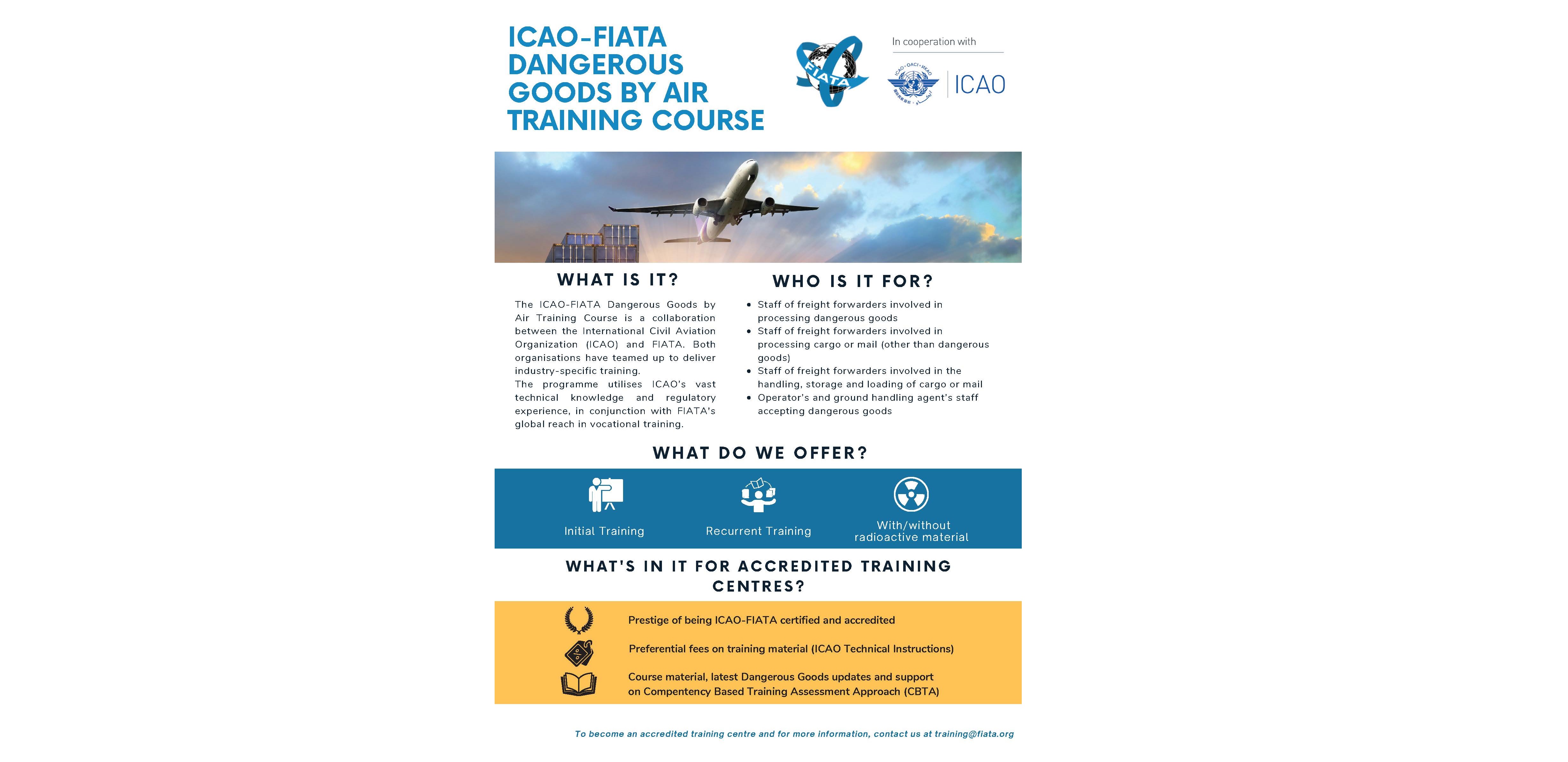 ICAO-FIATA Dangerous Goods by Air Training Course