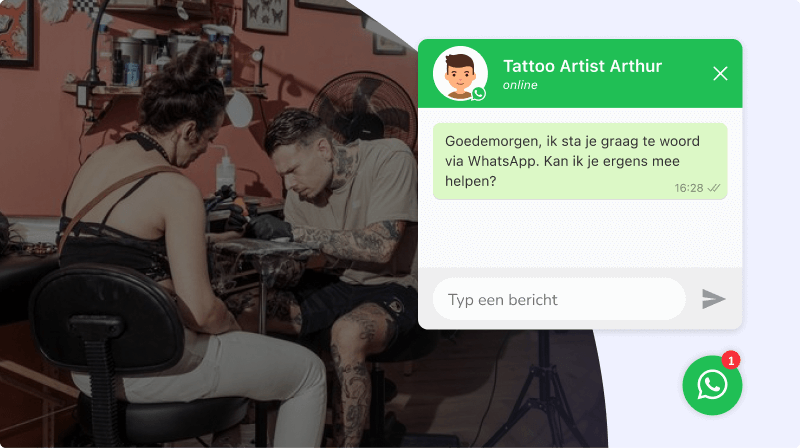 Tattoo Shops Whatsapp Chatvenster