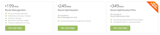 Route4me pricing options