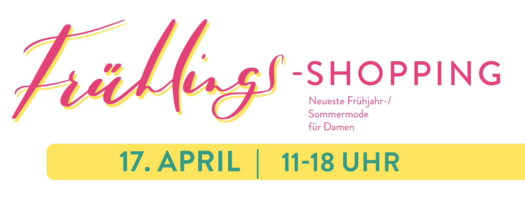 Herzliche Einladung zum Frühlings-Shopping