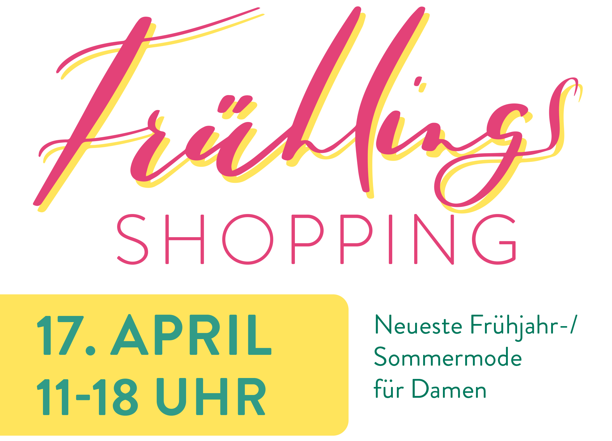Herzliche Einladung zum Frühlings-Shopping