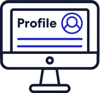 A profile on a computer screen.