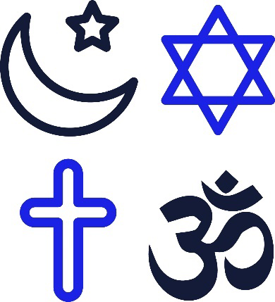 Icons for religions.