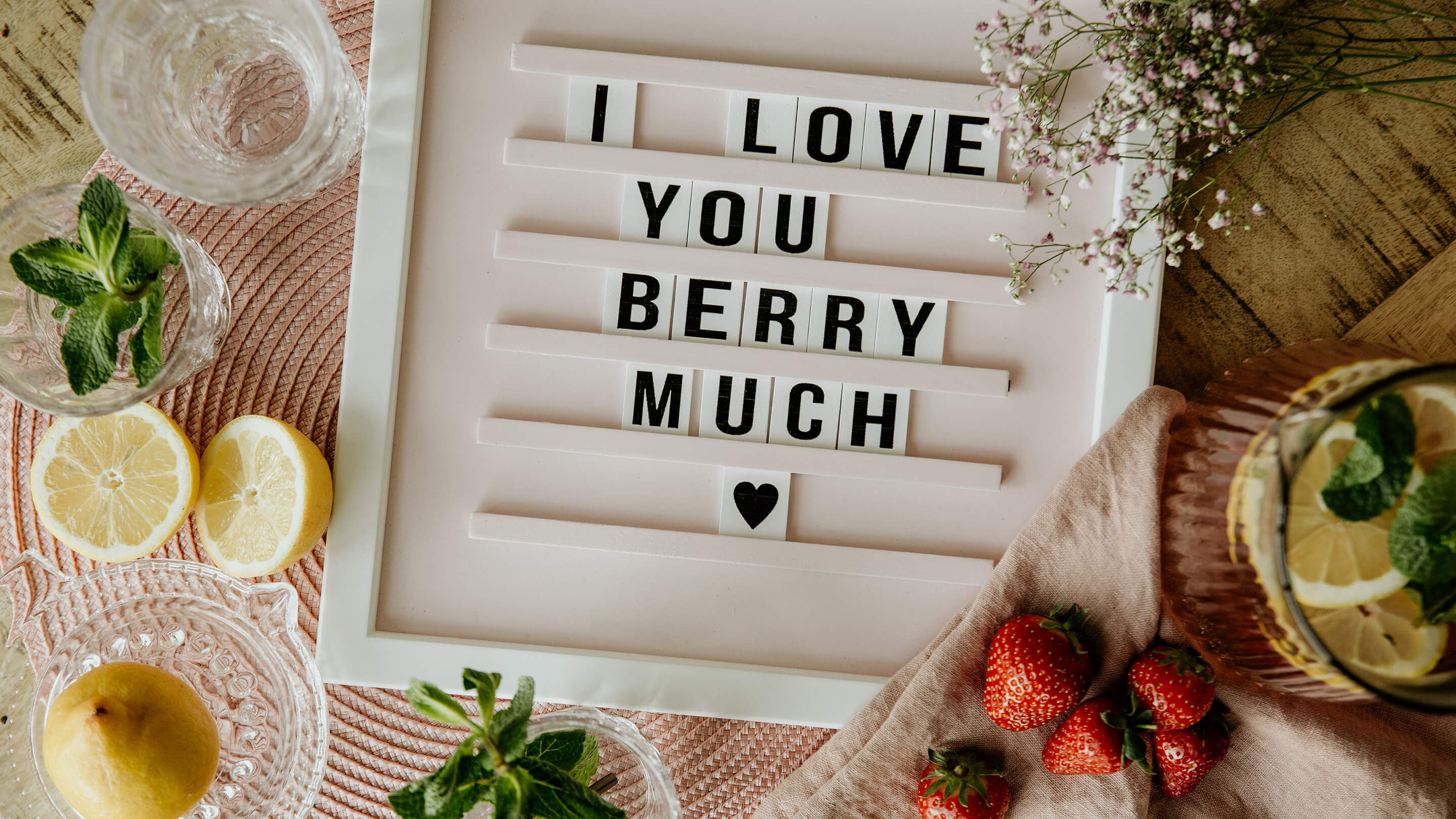 Erdbeeren-Liebe: I love you berry much <3