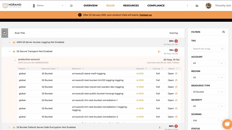 Warden Compliance Bulk Remediation