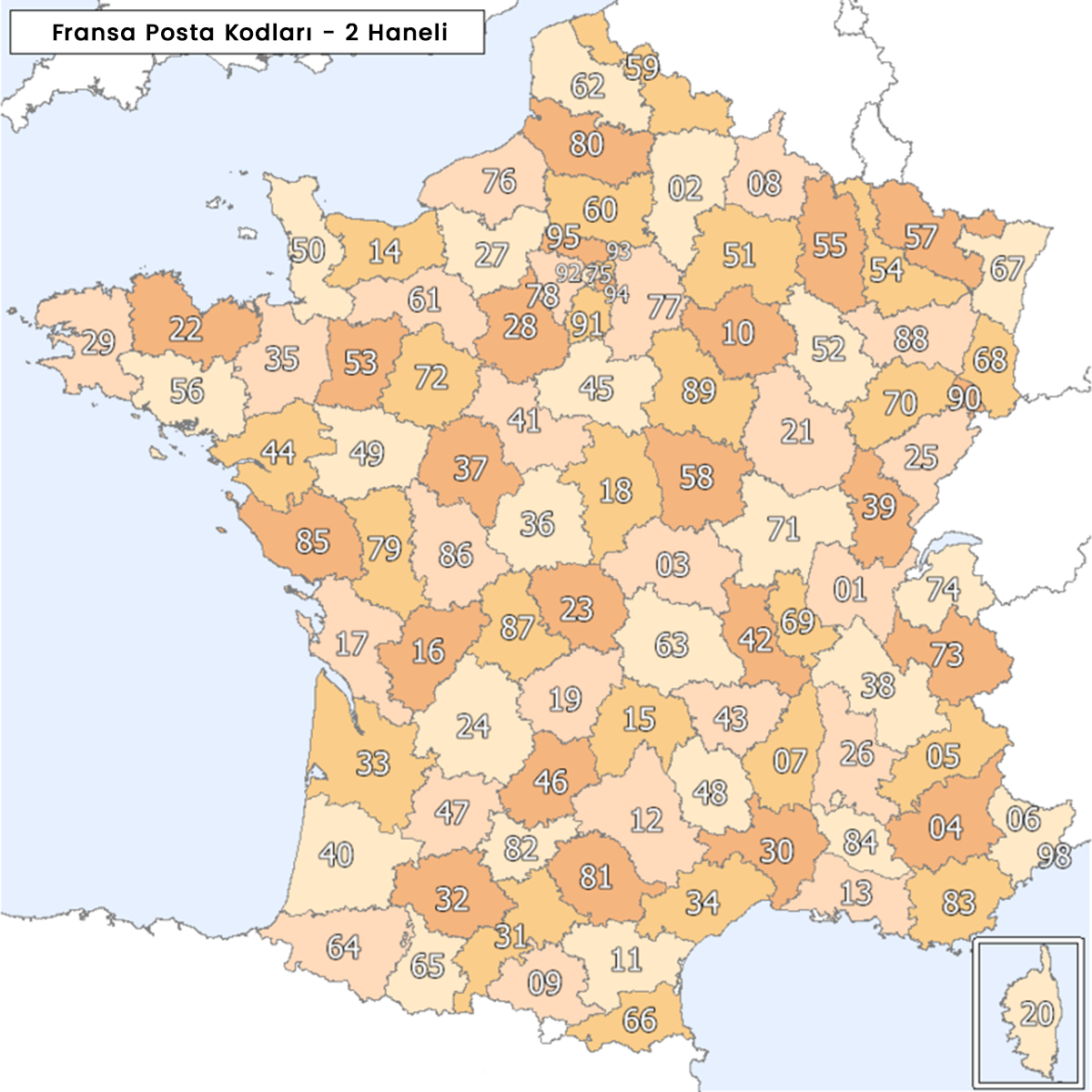 Fransa bölge haritası