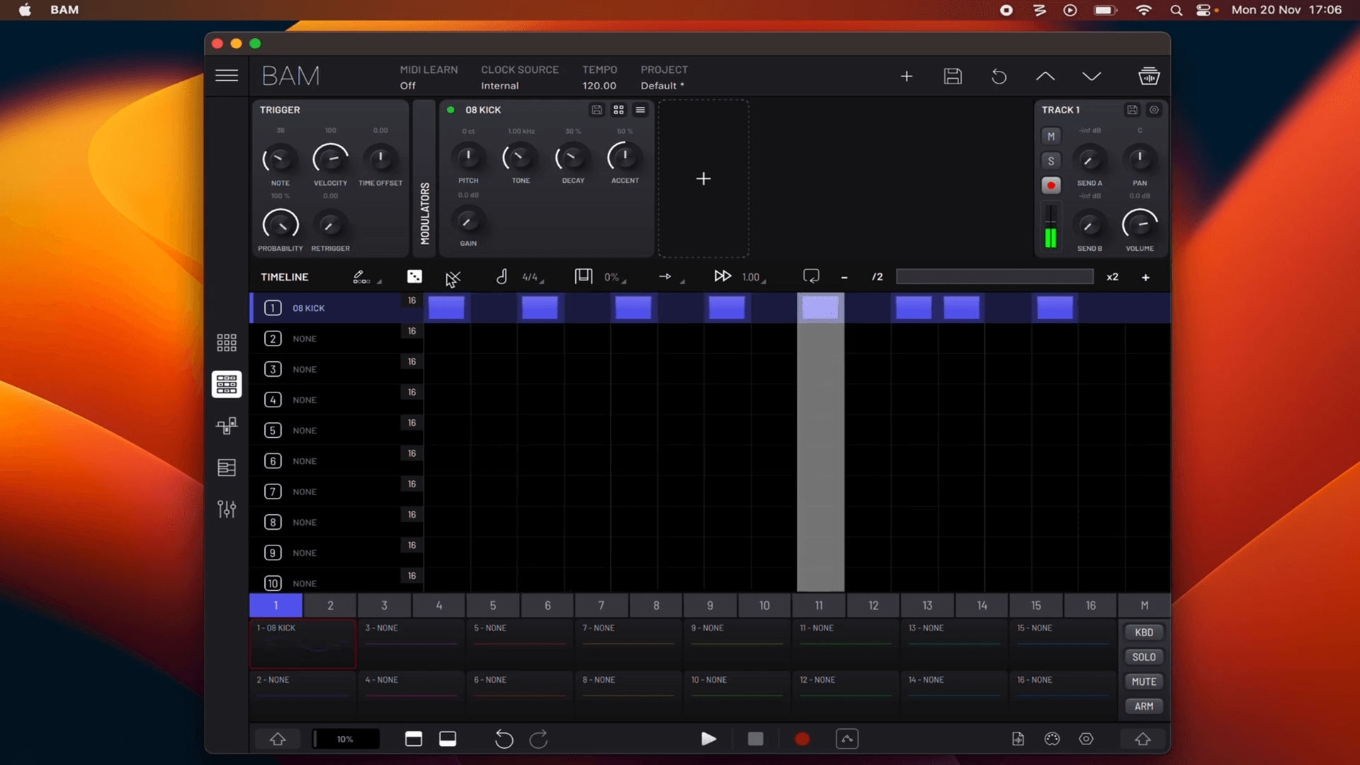 BAM Timeline panel tutorial